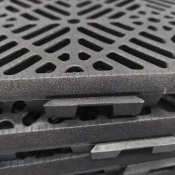 Antihumedades Pack 200 dalles auto-ventilées 30x30x1,5cm (18m² - Gris Forge). Hôtellerie, chambres froides, garde-manger, bar, zones humides- Dalle Pvc Garage