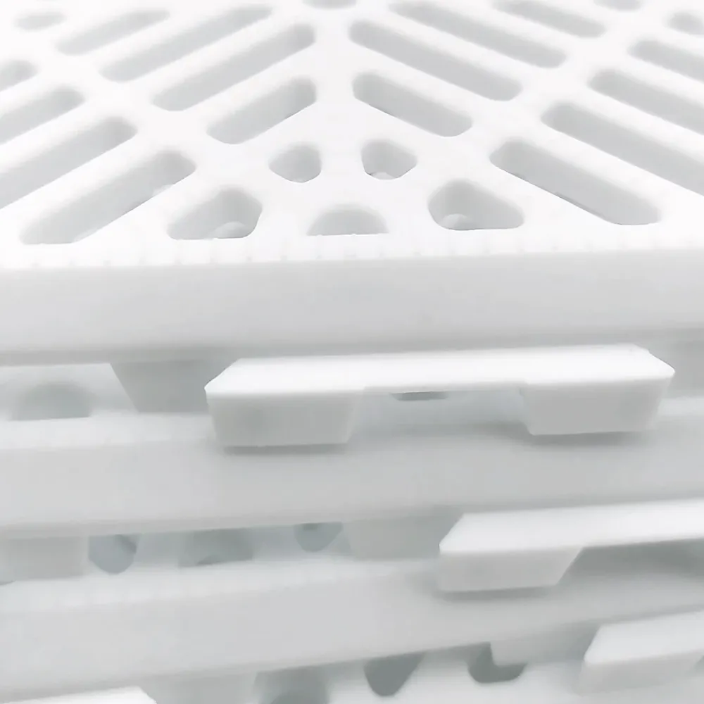 Antihumedades Pack 24 dalles auto-ventilées 30x30x1,5cm (2m² - Blanc). Hôtellerie, chambres froides, garde-manger, bar, zones humides- Dalle Pvc Garage