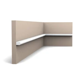 Lambris Mural<Pack 4 mètres de Cimaises PX209 - L 200 x H 1 x L 1,8 cm - ORAC DECOR