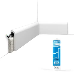 Orac Decor Pack 10 mètres Plinthe de rénovation SX185 avec colle - Orac x Cimaises-et-plus- Plinthe Pour Parquet Et Stratifié
