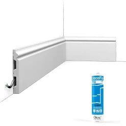 Orac Decor Plinthe Pour Parquet Et Stratifié<Pack 10 mètres Plinthes SX118 avec colle - Orac x Cimaises-et-plus - 14 x 1,8 x 200cm (h x p x L) - plinthe décorative polymère