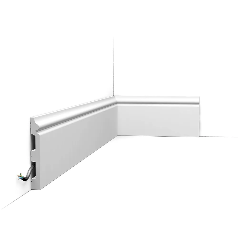 Orac Decor Plinthe Pour Parquet Et Stratifié<Pack 10 mètres Plinthes SX118 avec colle - Orac x Cimaises-et-plus - 14 x 1,8 x 200cm (h x p x L) - plinthe décorative polymère