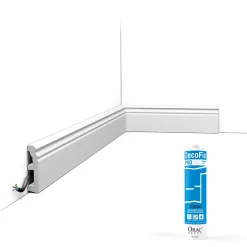 Orac Decor Plinthe Pour Parquet Et Stratifié<Pack 10 mètres Plinthes SX195 avec colle - Orac x Cimaises-et-plus - 8 x 1,9 x200cm (h x p x L) - plinthe décorative polymère