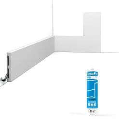 Orac Decor Plinthe Pour Parquet Et Stratifié<Pack 10 mètres Plinthes SX163 avec colle - Orac x Cimaises-et-plus - 10 x 1,3 x 200cm (h x p x L) - plinthe décorative polymère