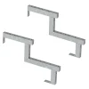 Vinuovo Pack 2 pièces - Limon acier galvanisé 2 marches - H 34cm - Option contremarches- Accessoire D'Escalier