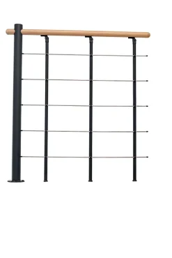Fortia Garde-Corps, Balustrade<Pack balustrade horizontale à plat noir ral 9004