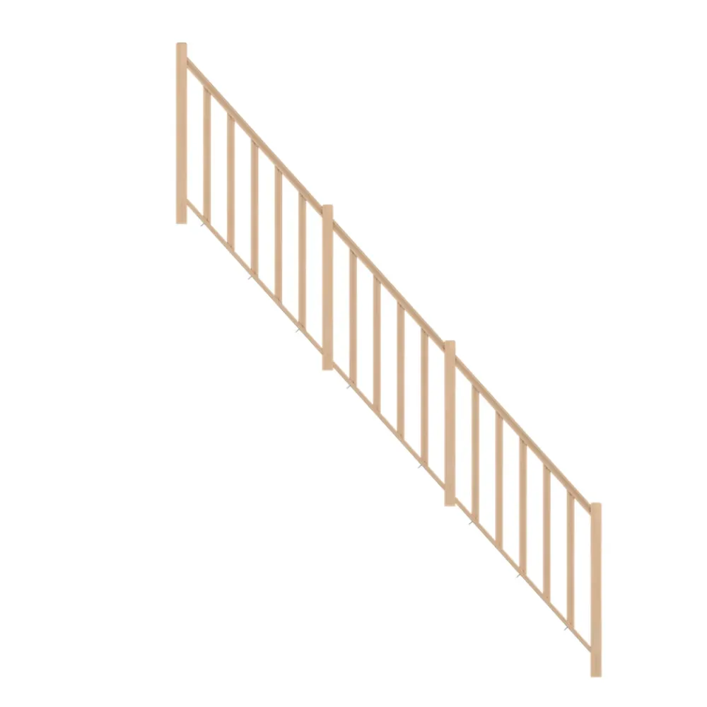 Fortia Pack balustrade verticale hêtre coloris naturel h.105,8 cm x l.346,8 cm- Garde-Corps, Balustrade