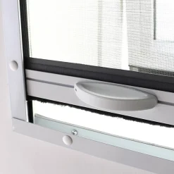 Volet-Moustiquaire Pack éco de 2 moustiquaires enroulables verticales pour fenêtre de toit L 100 cm x H 120 cm Alu blanc- Moustiquaire Pour Fenêtre De Toit