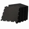 Intec Pack de 10 Dalles PVC Clipsables Noires 50x50 cm Antidérapantes - Revêtement de Sol Garage, Atelier- Dalle Pvc Garage