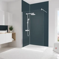 Schulte Panneau Mural De Salle De Bains<Pack de 2 panneaux muraux de salle de bain l.120+90 x H.255 cm, anthracite, DecoDesign