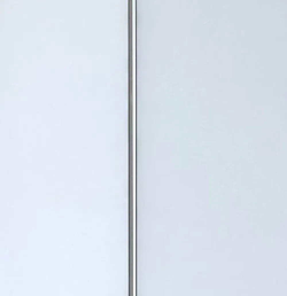 Galedo Panneau Mural De Salle De Bains<Pack de 2 panneaux muraux de salle de bains, blanc avec profilés chromés, l.120+90 x H.210 x P.0,3 cm, Alucolors