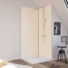 Galedo Panneau Mural De Salle De Bains<Pack de 2 panneaux muraux de salle de bains, ivoire avec profilés noirs, l.90+90 x H.210 x P.0,3 cm, Alucolors