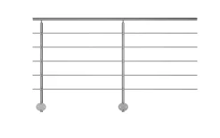 Kordo Garde-Corps, Balustrade<Pack garde-corps : pose latéral Prestio ral 9006