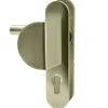 Autres Paire poignées de porte aluminium blindée Bricard Osmose 190 mm béquille aileron trou cylindre- Poignée De Porte