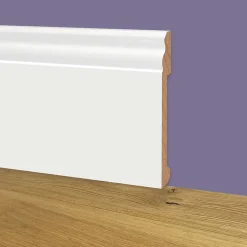 Eternal Parquet Plinthe Bois|Plinthe Bois<Palette 90ML de plinthes DUCALE en EqualWood HI-TEC POLYMERE 120x15x2000mm - BLANC