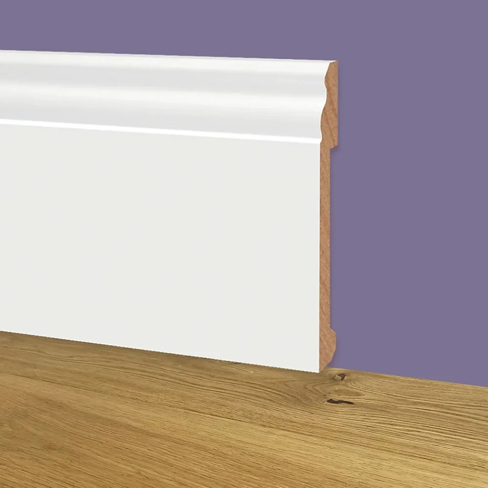 Eternal Parquet Plinthe Bois|Plinthe Bois<Palette 90ML de plinthes DUCALE en EqualWood HI-TEC POLYMERE 120x15x2000mm - BLANC