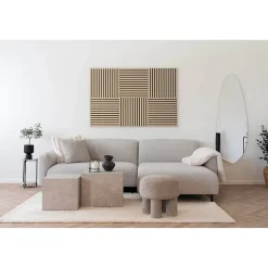 Seven Design Panneau Tasseau Bois<Panneau Acoustique Moody, Marron, MDF, 52x2,2x52 cm,