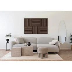 Seven Design Panneau Tasseau Bois<Panneau Acoustique Moody 1, Marron, MDF, 52x2,2x52 cm,