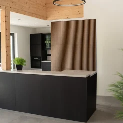 Brand Home Deluxe Panneau acoustique SONIC - 240 x 40 cm- Panneau Décoratif En Bois