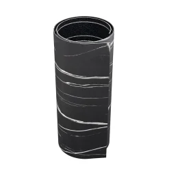 Wall Fashion Lambris Mural<Panneau Adhésif Effet Marbre Noir 250 x 120 x 0,3 cm Élégance et Facilité de Pose