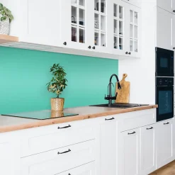 Tulup Panneau autocollant 100x50 cm Couleur turquoise 1 pcs- Panneau Mural Décoratif