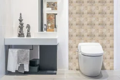 Tulup Panneau Mural Décoratif<Panneau autocollant 100x50 cm Texture de pierre 1 pcs