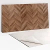 Tulup Panneau autocollant 100x50 cm planches de bois 1 pcs- Panneau Mural Décoratif