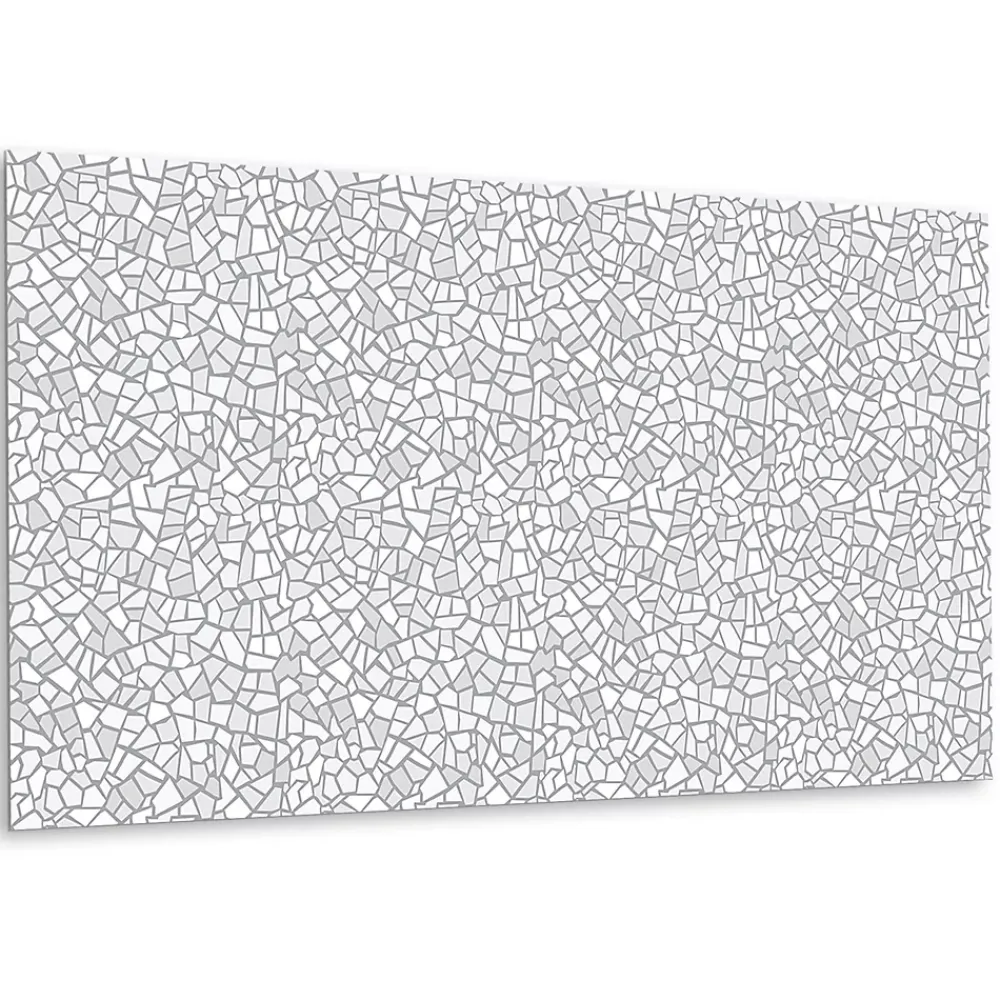Tulup Panneau Mural Décoratif<Panneau autocollant 100x50 cm Mosaïque grise 1 pcs