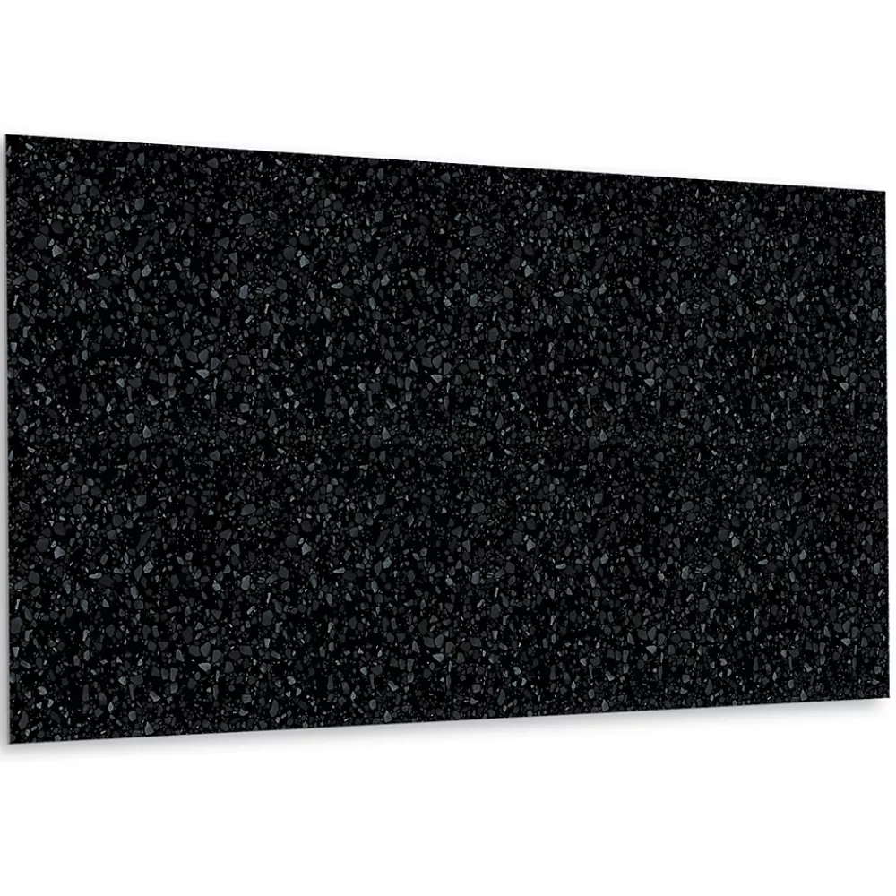 Tulup Panneau Mural Décoratif<Panneau autocollant 100x50 cm Sol noir classique 1 pcs