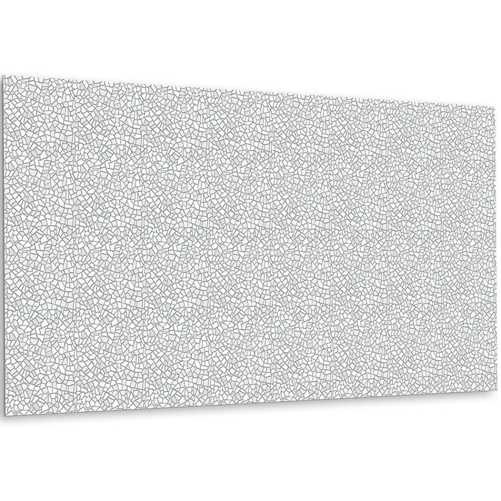 Tulup Panneau autocollant 100x50 cm Mosaïque grise 1 pcs- Panneau Mural Décoratif