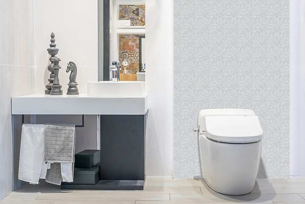 Tulup Panneau autocollant 100x50 cm Mosaïque grise 1 pcs- Panneau Mural Décoratif