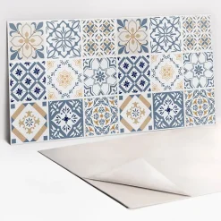 Tulup Panneau autocollant 100x50 cm Mosaïque ornementale 1 pcs- Panneau Mural Décoratif