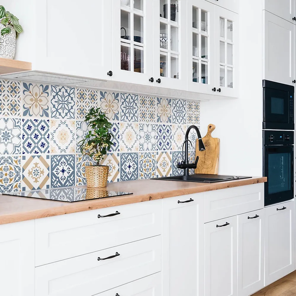 Tulup Panneau autocollant 100x50 cm Mosaïque ornementale 1 pcs- Panneau Mural Décoratif