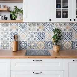 Tulup Panneau autocollant 100x50 cm Mosaïque ornementale 1 pcs- Panneau Mural Décoratif