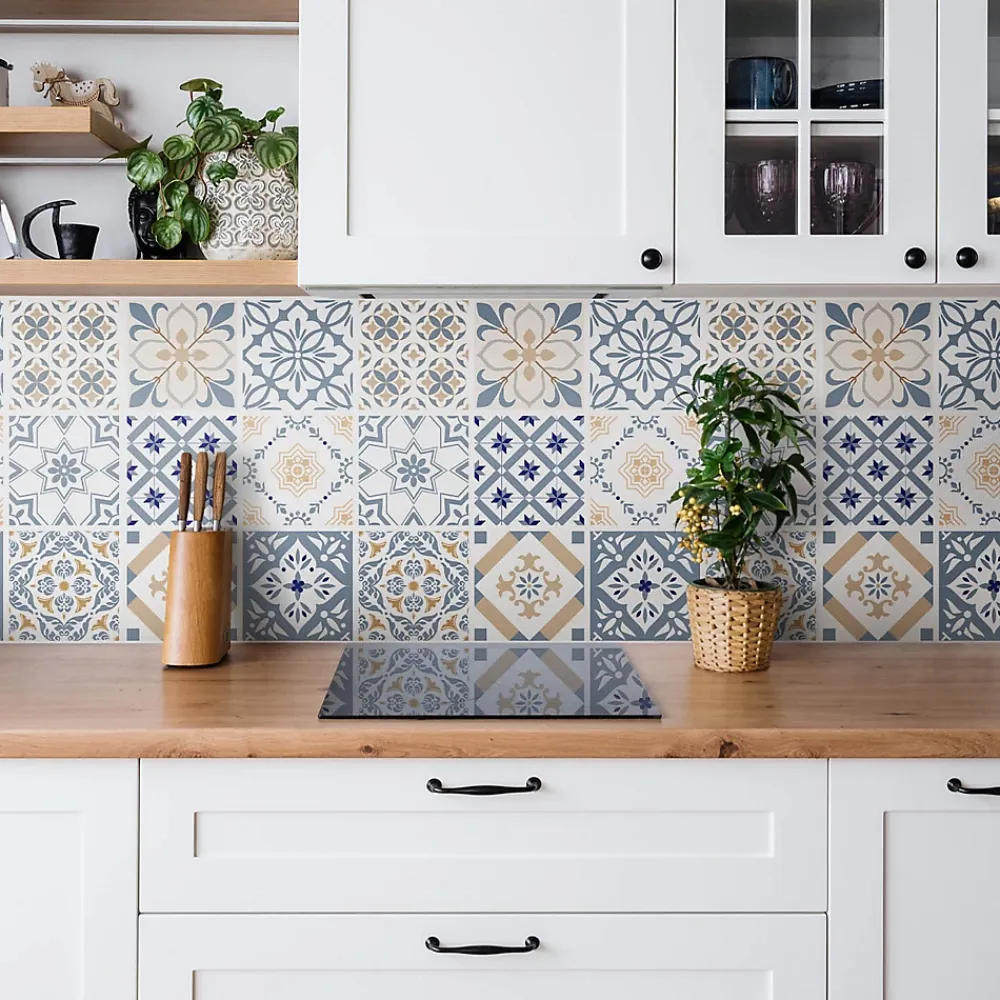 Tulup Panneau autocollant 100x50 cm Mosaïque ornementale 1 pcs- Panneau Mural Décoratif