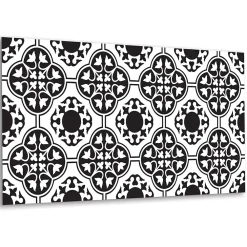 Tulup Panneau autocollant 100x50 cm Ornement fleuri 1 pcs- Panneau Mural Décoratif