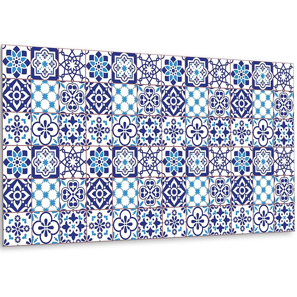 Tulup Panneau autocollant 100x50 cm Motif azulejo 1 pcs- Panneau Mural Décoratif