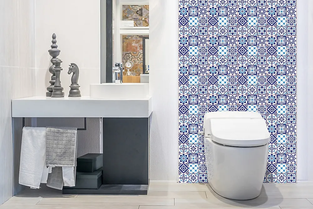Tulup Panneau autocollant 100x50 cm Motif azulejo 1 pcs- Panneau Mural Décoratif