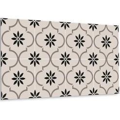 Tulup Panneau Mural Décoratif<Panneau autocollant 100x50 cm Motif floral arabe 1 pcs