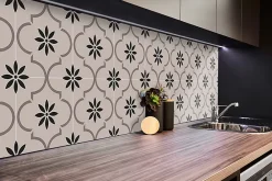 Tulup Panneau Mural Décoratif<Panneau autocollant 100x50 cm Motif floral arabe 1 pcs