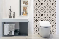 Tulup Panneau Mural Décoratif<Panneau autocollant 100x50 cm Motif floral arabe 1 pcs