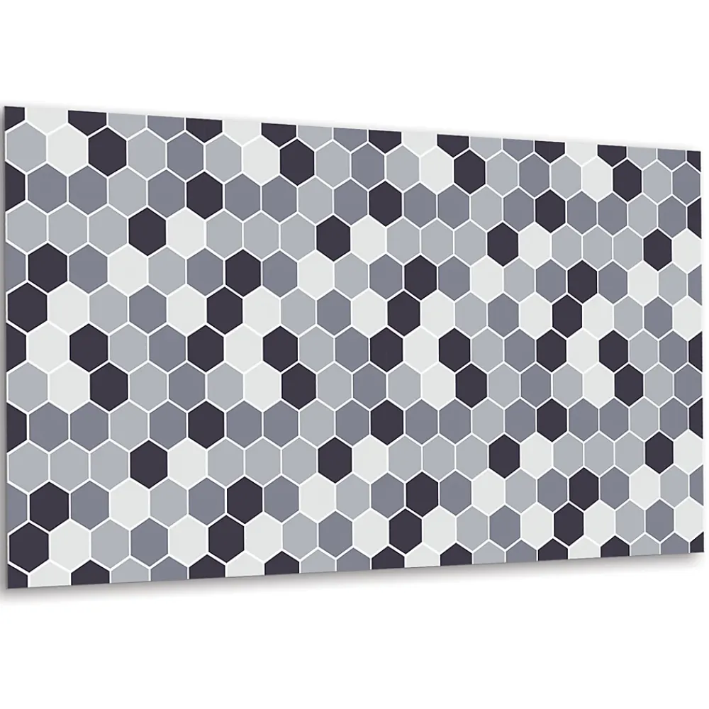 Tulup Panneau autocollant 100x50 cm Hexagone 1 pcs- Panneau Mural Décoratif