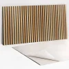 Tulup Panneau autocollant 100x50 cm Planches en bois lamelles 1 pcs- Panneau Mural Décoratif