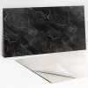 Tulup Panneau autocollant 100x50 cm marbre foncé 1 pcs- Panneau Mural Décoratif