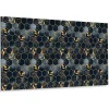 Tulup Panneau Mural Décoratif<Panneau autocollant 100x50 cm Feuilles et hexagones 1 pcs