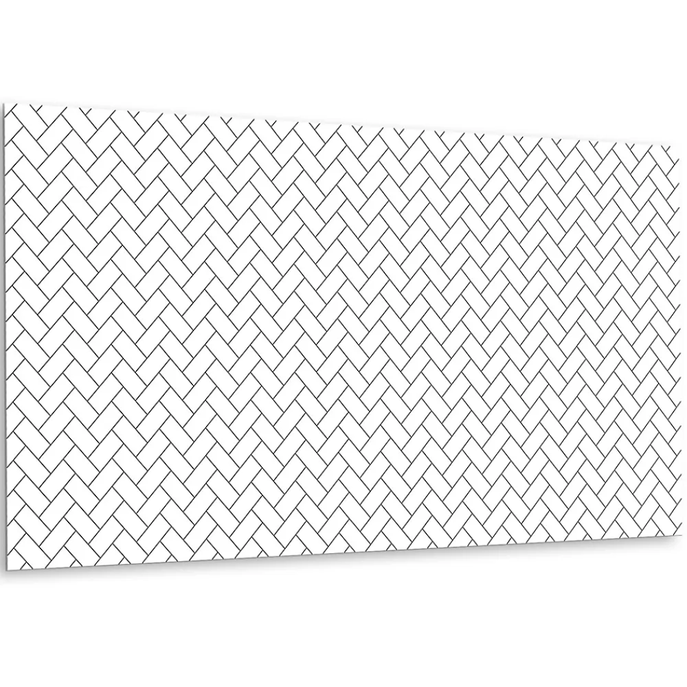 Tulup Panneau autocollant 100x50 cm Chodel blanc 1 pcs- Panneau Mural Décoratif