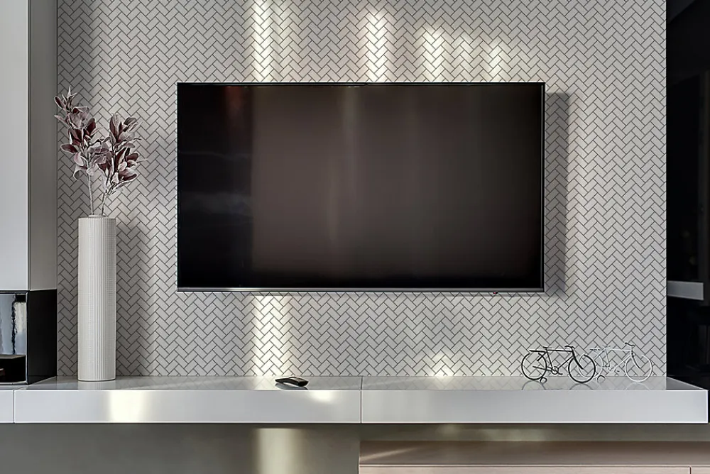 Tulup Panneau autocollant 100x50 cm Chodel blanc 1 pcs- Panneau Mural Décoratif