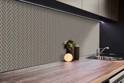 Tulup Panneau Mural Décoratif<Panneau autocollant 100x50 cm Chevrons 1 pcs