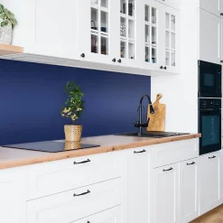 Tulup Panneau autocollant 100x50 cm Couleur bleu marine 1 pcs- Panneau Mural Décoratif