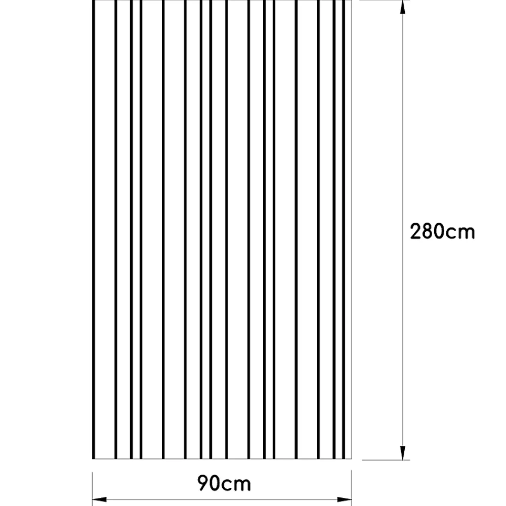 Foge Panneau Tasseau Bois<Panneau Boa en MDF fond noir, tasseaux décor chêne Saragosse L. 280 x l 90 cm, ép. 2,1 cm
